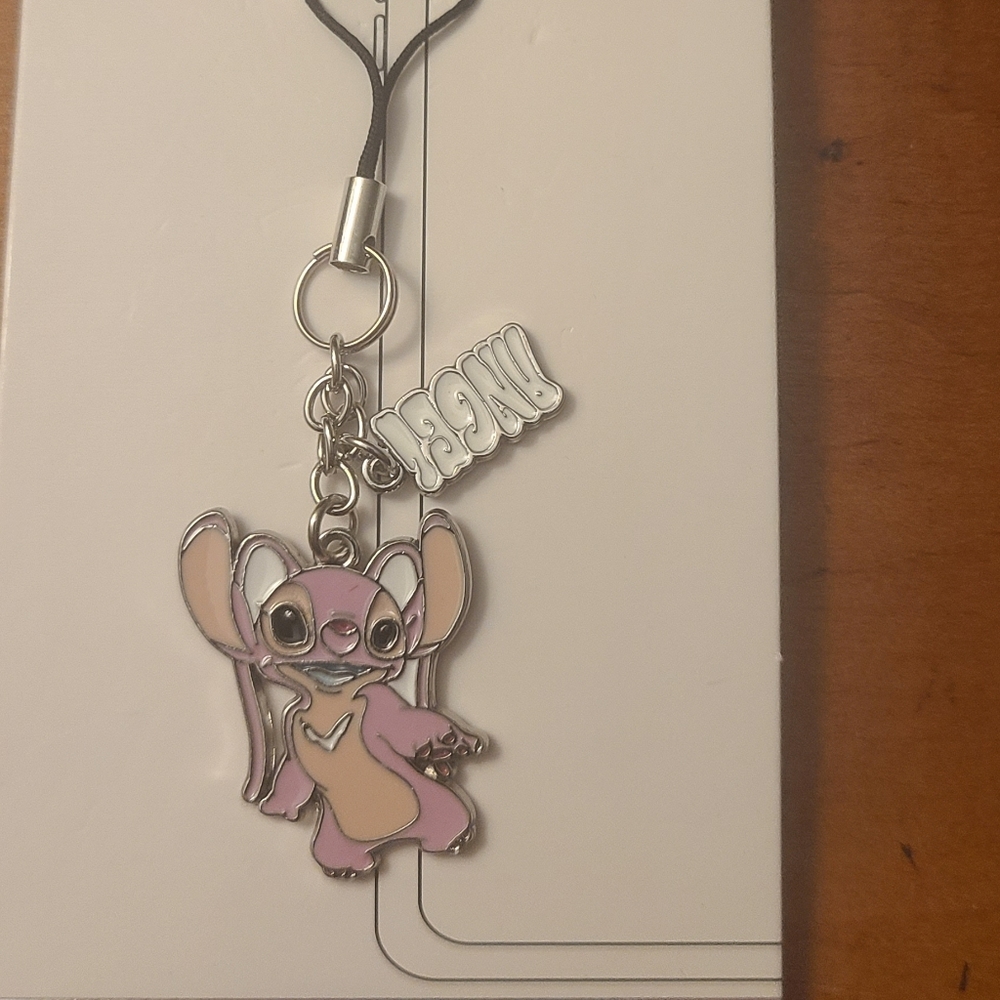 NWT Disney Angel Stitch phone charm